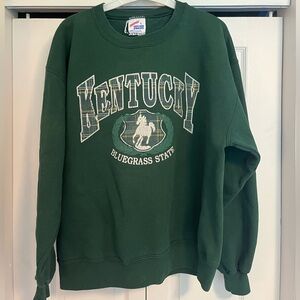 Vintage Forest Green Kentucky Crewneck Sweatshirt